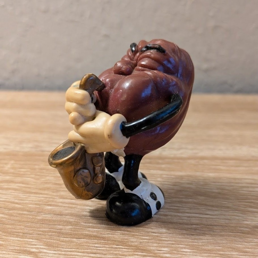 Vintage 1987‎ California Raisins Saxophone Player PVC Figure Collectible Toy 3"